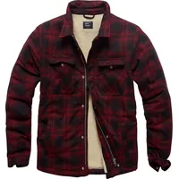 Vintage Industries Class Sherpa Hemdjacke rot, Größe L