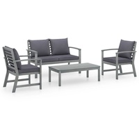 VidaXL Garten-Lounge-Set 4-tlg. grau/dunkelgrau 311825