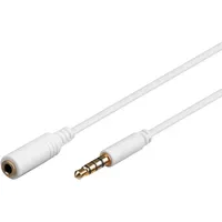 Goobay Audiokabel 181-0100 mini 3,5mm-Klinken-Stecker / 3,5mm-Klinken-Buchse 1m weiß