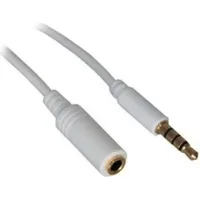 Goobay Audiokabel 181-0150 mini 3,5mm-Klinken-Stecker / 3,5mm-Klinken-Buchse 1,5m weiß