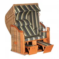 SonnenPartner Strandkorb Sonnenpartner Strandkorb Classic 2-Sitzer Halbliegemodell