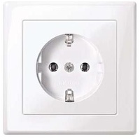 Merten Schuko-Steckdose aktivweiß glänzend 1 St.
