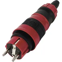 REV Ritter REV 0018211000 Schutzkontaktstecker Polycarbonat, Gummi 230V Rot,