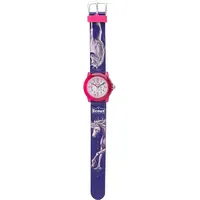 Scout Crystal 30mm Quarzgehäuse lila Silikonarmband Blau