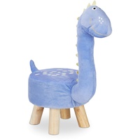 Relaxdays Tierhocker Dino blau