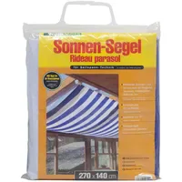 WINDHAGER Sonnensegel für Seilspanntechnik, Blau/Weiß,