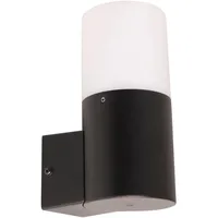 NÄVE Außenwandleuchte Aluminium h: 16,5 cm schwarz