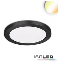 ISOLED LED Aufbau/Einbauleuchte Slim Flex, 12W, schwarz, ColorSwitch 3000K3500K4000K