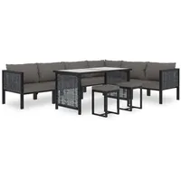 VidaXL Garten-Lounge-Set anthrazit