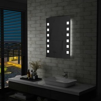 VidaXL Badezimmer-Wandspiegel mit LEDs 60x80 cm
