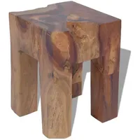 VidaXL Hocker Massivholz Teak 30 x 40 x 30