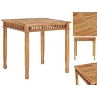 VidaXL Garten-Esstisch 80x80x80 cm Massivholz Teak