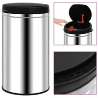 VidaXL Automatischer Sensor-Mülleimer 60 l Silber