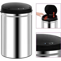 VidaXL Automatischer Sensor-Mülleimer 30 l Silber