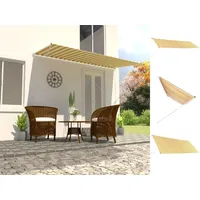 VidaXL Einziehbare Markise 400×150 cm Gelb und Weiß