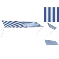 VidaXL Einziehbare Markise 350 x 150 cm Blau und