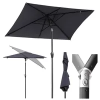 Sekey Sonnenschirm 39921077, Rechteckig 210 x 140cm, grau, neigbar