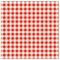 Papstar Servietten Vichy rot