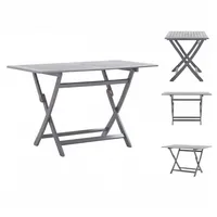 VidaXL Gartentisch 120 x 70 x 75 cm grau