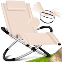Kesser KESSER® Relaxliege Liegestuhl Gartenliege Gartenstuhl Klappstuhl faltbar Schwungliege