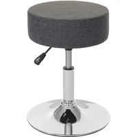 Mendler 2er-Set Hocker HWC-C22, Sitzhocker Schminkhocker, höhenverstellbar Ø 35cm