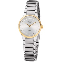 REGENT Damen Armbanduhr Analog Metallarmband silber URF1310
