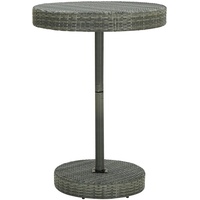 VidaXL Gartentisch Grau 75,5x106 cm Poly Rattan