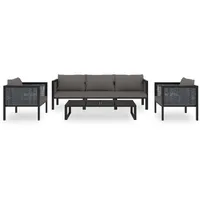 VidaXL Garten-Lounge-Set 6-tlg. anthrazit 49407