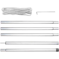 Perel GSSK1 Stangenset für Sonnensegel 25 mm x 2500