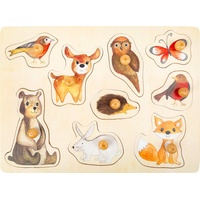 Small Foot Company Small foot 11499 - Setzpuzzle Waldtiere,