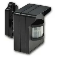 ChiliTec Funk-Bewegungsmelder für Pilota Casa IP44 90°/8m PIR, Schwarz