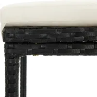 VidaXL Gartenbar Set 5-tlg. Schwarz