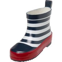 Playshoes Kinder Halbschaft-Gummistiefel aus Naturkautschuk, trendige Unisex Regenstiefel mit