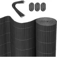 Woltu Sichtschutzmatte PVC Grau' 300x160 cm 'GZZ1184gr5