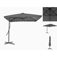 VidaXL Sonnenschirm mit Stahl-Mast cm Anthrazit