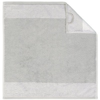 CAWÖ Two-Tone 590 Handtuch 50 x 50 cm platin