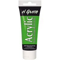 Kreul el Greco Acrylic Tube fluoreszierend grün, 75 ml
