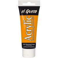 Kreul el Greco Acrylic Tube fluoreszierend orange, 75 ml