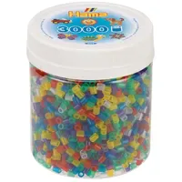 Hama Dose mit 3000 Perlen Transparent-Mix