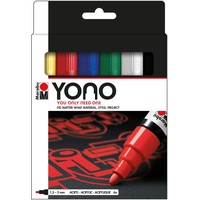 Marabu YONO Marker Set 6 St. 1,5-3 mm Mehrfarbig