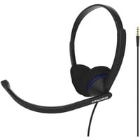Koss CS200i On-Ear-Kommunikations-Headset, Galgen-Mikrofon, kabelgebunden mit 3,5-mm-Stecker, Schwarz