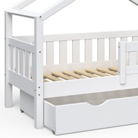 VitaliSpa Design Kinderbett 140x70 Babybett Jugendbett mit Schublade Lattenrost