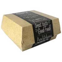 Papstar 50 PAPSTAR Burger-Boxen pure 18,0 x 18,0 cm