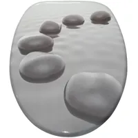 Sanilo WC-Sitz Black Stones, mit Absenkautomatik