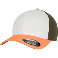 Flexfit 3-Tone Baseball Cap red/White/Black, L/XL