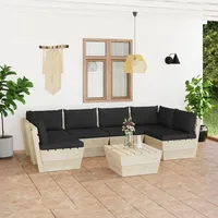 VidaXL Modell 20 Loungeset schwarz