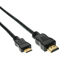 InLine HDMI Mini Kabel, Stecker A auf C, verg.