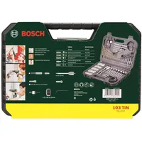 Bosch V-Line Bohrer- und Bit-Set, TiN 103teilig