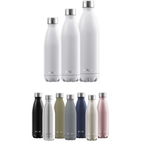 FLSK Edelstahl Trinkflasche white 1 l