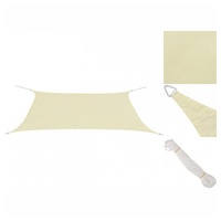 VidaXL Sonnensegel Rechteckig 4x6 m Creme